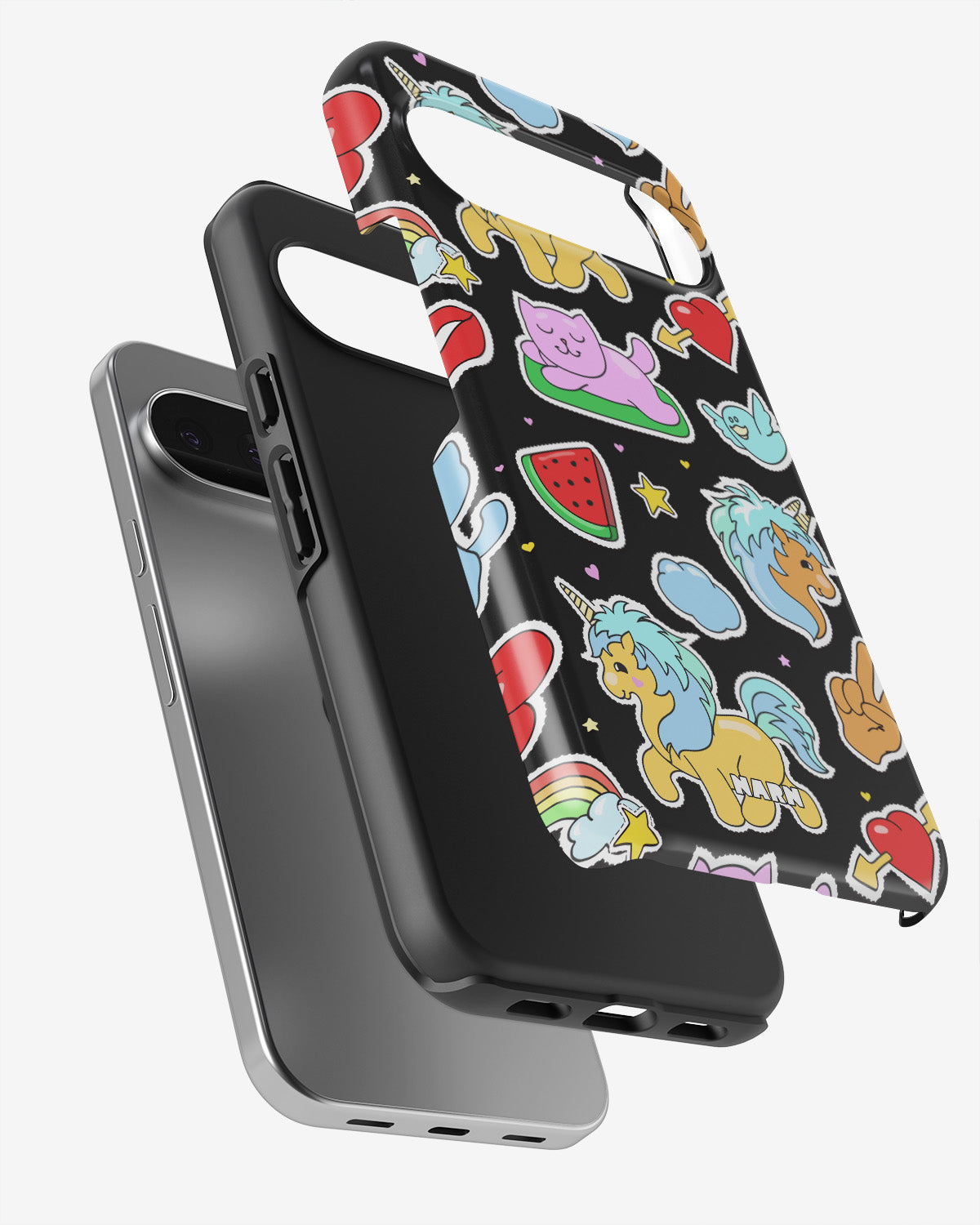 Google Pixel 9 Pro Tough Case – Cute Stickers - View 3