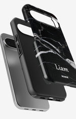 Google Pixel 9 Pro Tough Case – Custom - Black Marble - View 3