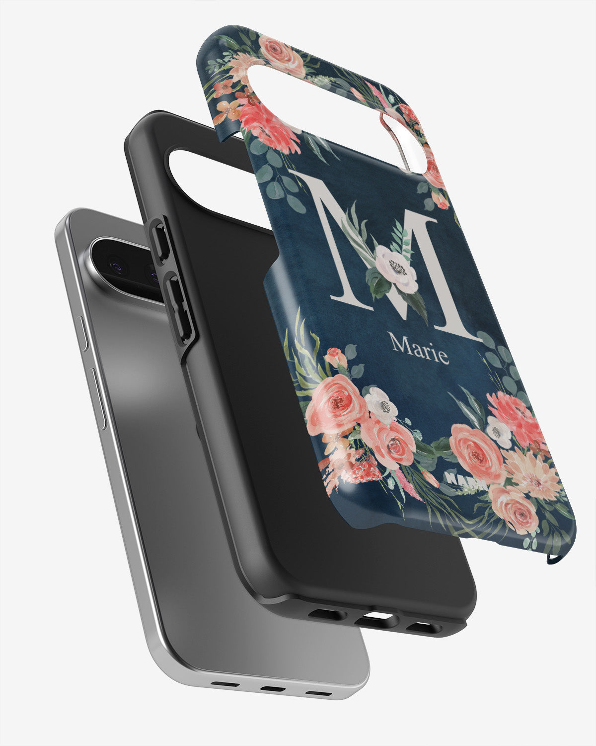 Google Pixel 9 Pro Tough Case – Custom - Floral - View 3