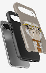 Google Pixel 9 Pro Tough Case – Hipster Ostrich - View 3
