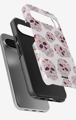 Google Pixel 9 Pro Tough Case – Calavera Skulls - View 3