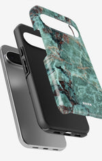 Google Pixel 9 Pro Tough Case – Green Marble - View 3
