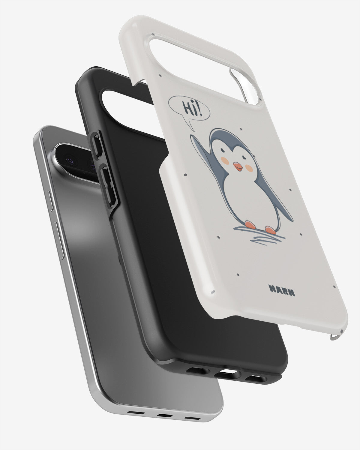 Google Pixel 9 Pro Tough Case – Cute Penguin - View 3