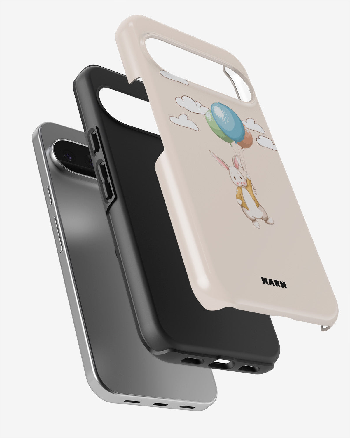 Google Pixel 9 Pro Tough Case – Flying Rabbit - View 3