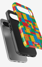 Google Pixel 9 Pro Tough Case – Building Bricks - View 3