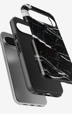 Google Pixel 9 Pro Tough Case – Black Marble - View 3