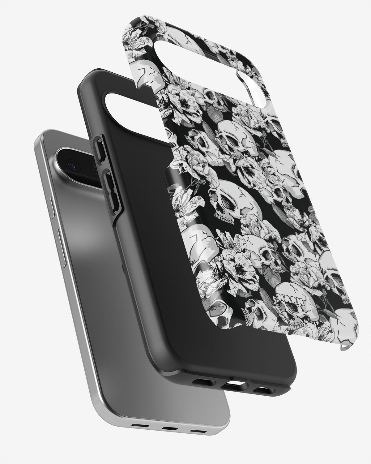 Google Pixel 9 Pro Tough Case – Skull Garden - View 3