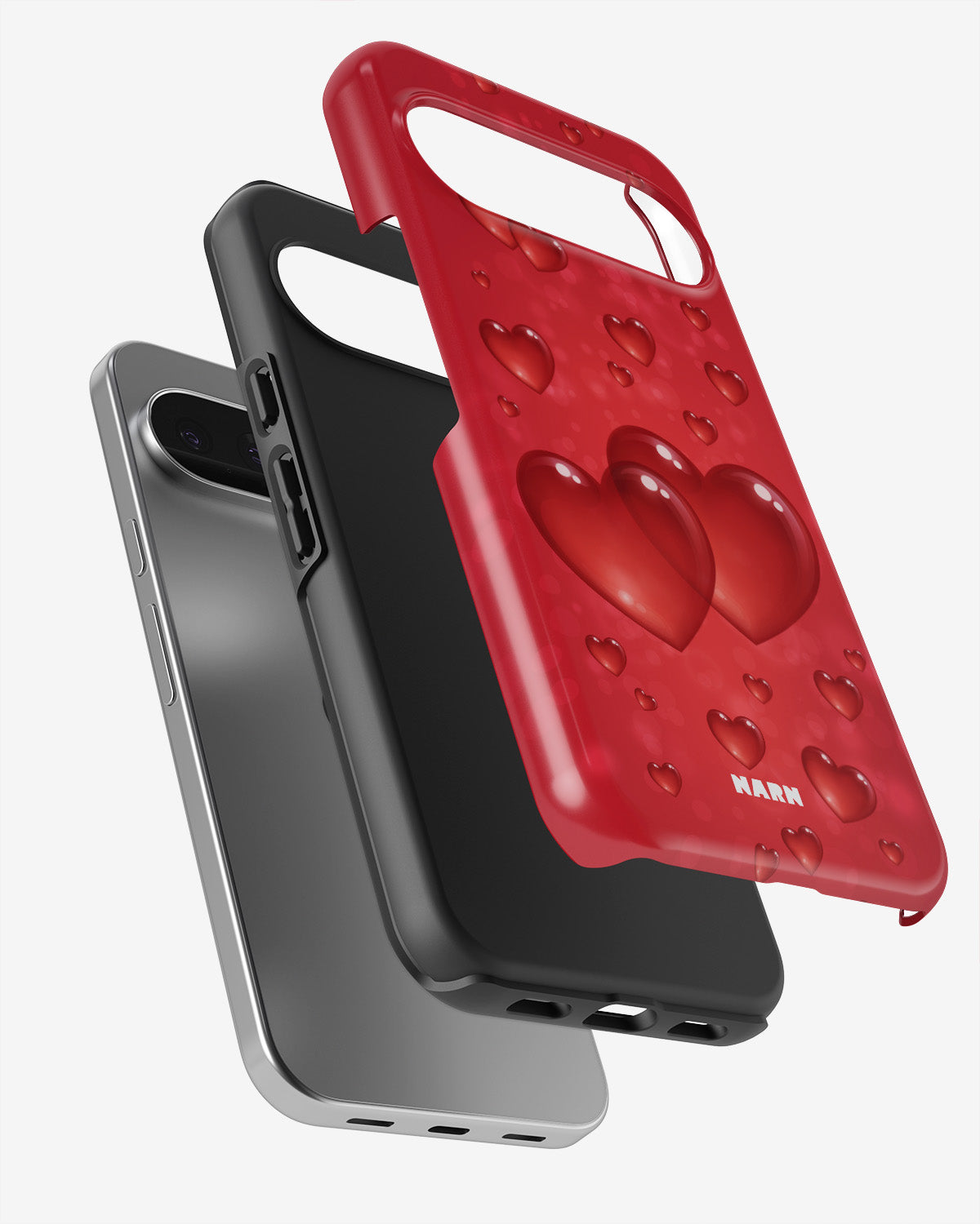 Google Pixel 9 Pro Tough Case – Red Romance - View 3