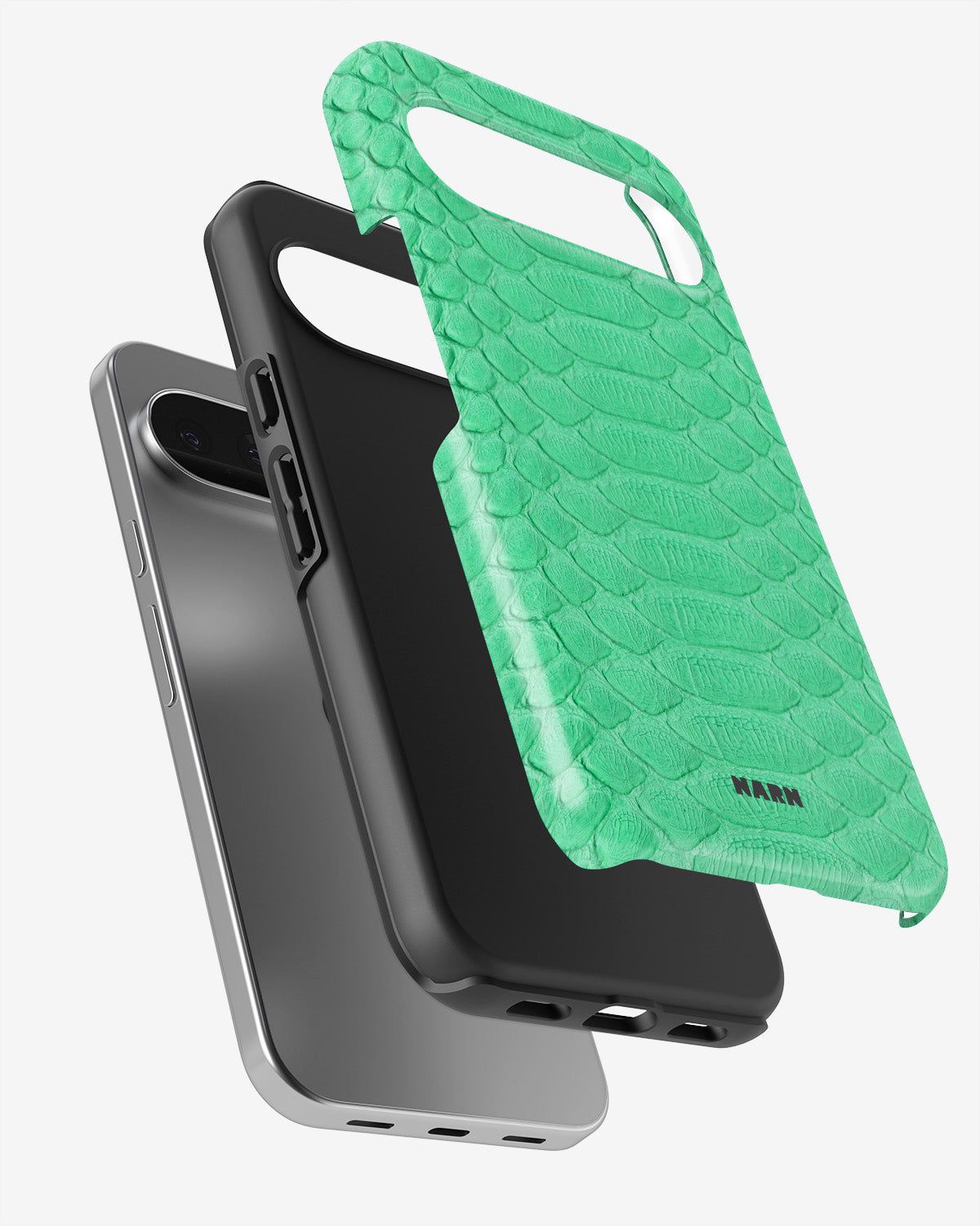 Google Pixel 9 Pro Tough Case – Turquoise Snake - View 3