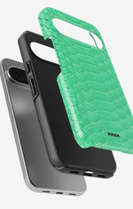 Google Pixel 9 Pro Tough Case – Turquoise Snake - View 3