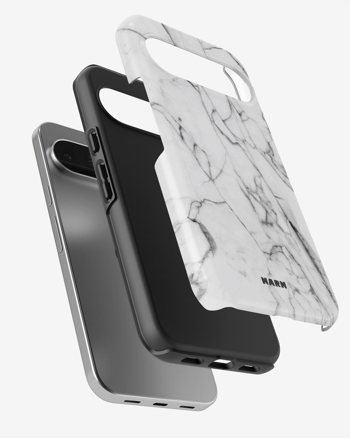 Google Pixel 9 Pro Tough Case – Milky Marble - View 3