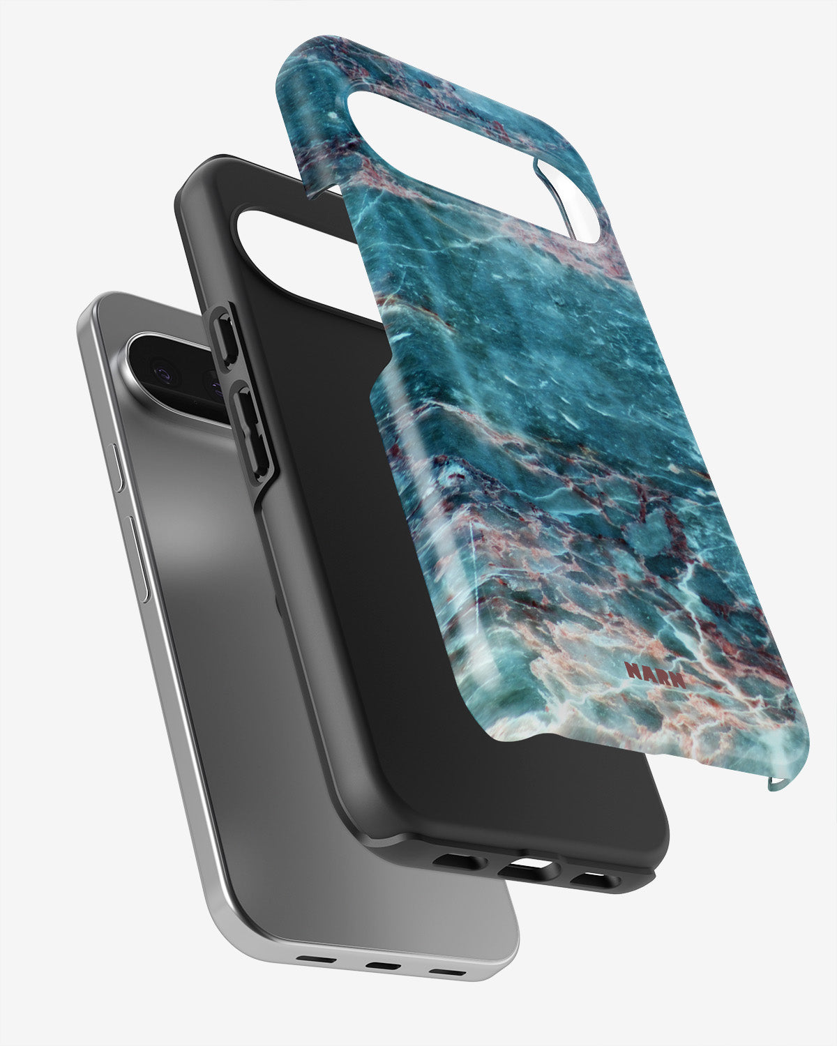 Google Pixel 9 Pro Tough Case – Icy Marble - View 3