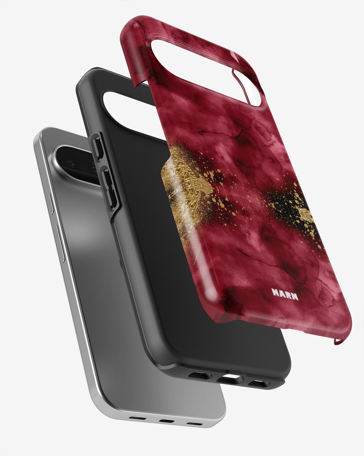 Google Pixel 9 Pro Tough Case – Burgendy Shimmer - View 3