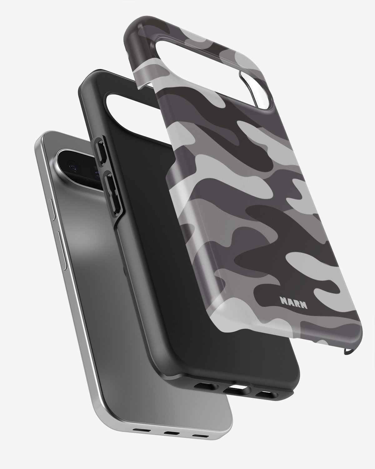 Google Pixel 9 Pro Tough Case – Grey Camo - View 3
