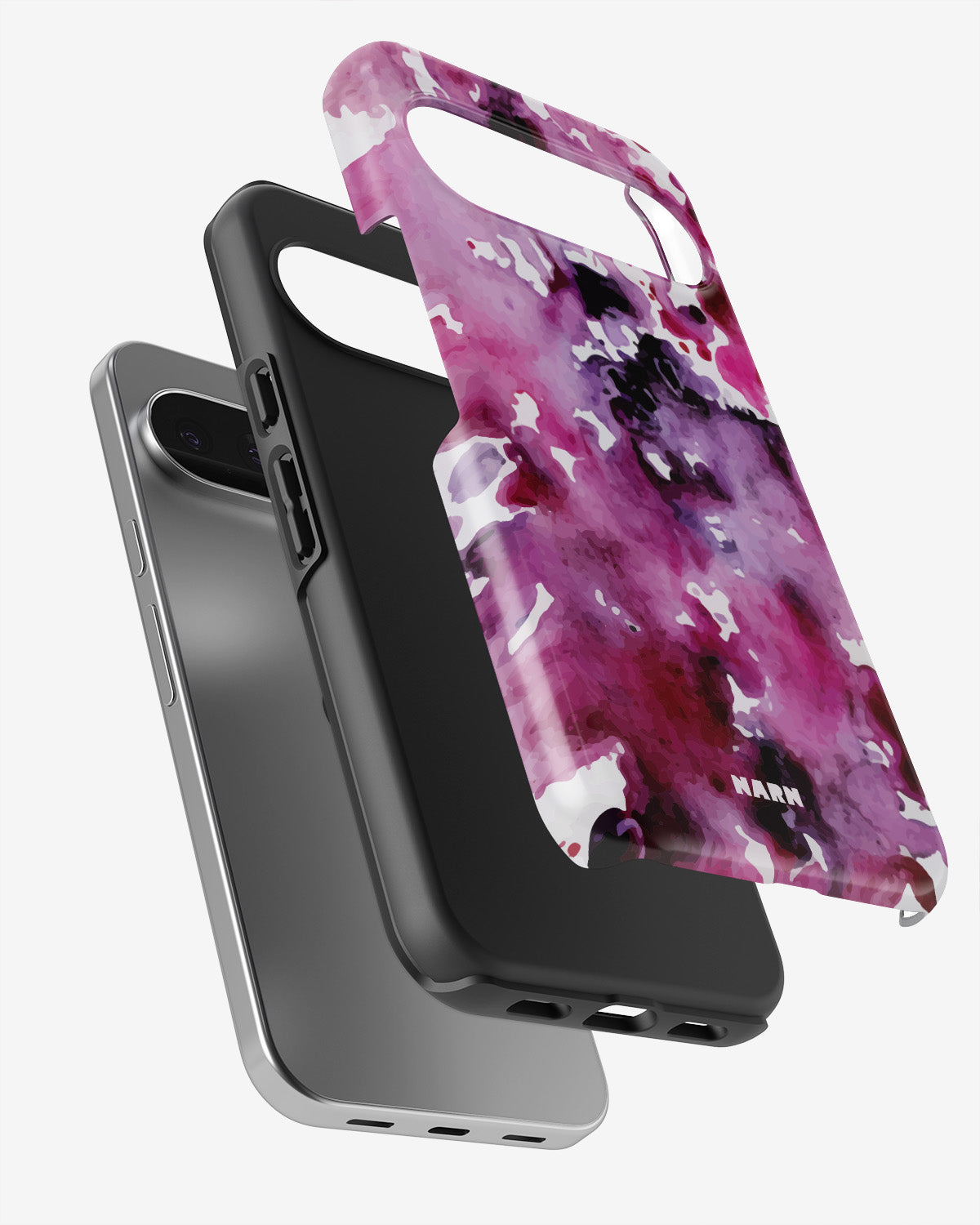 Google Pixel 9 Pro Tough Case – Floral Splash - View 3