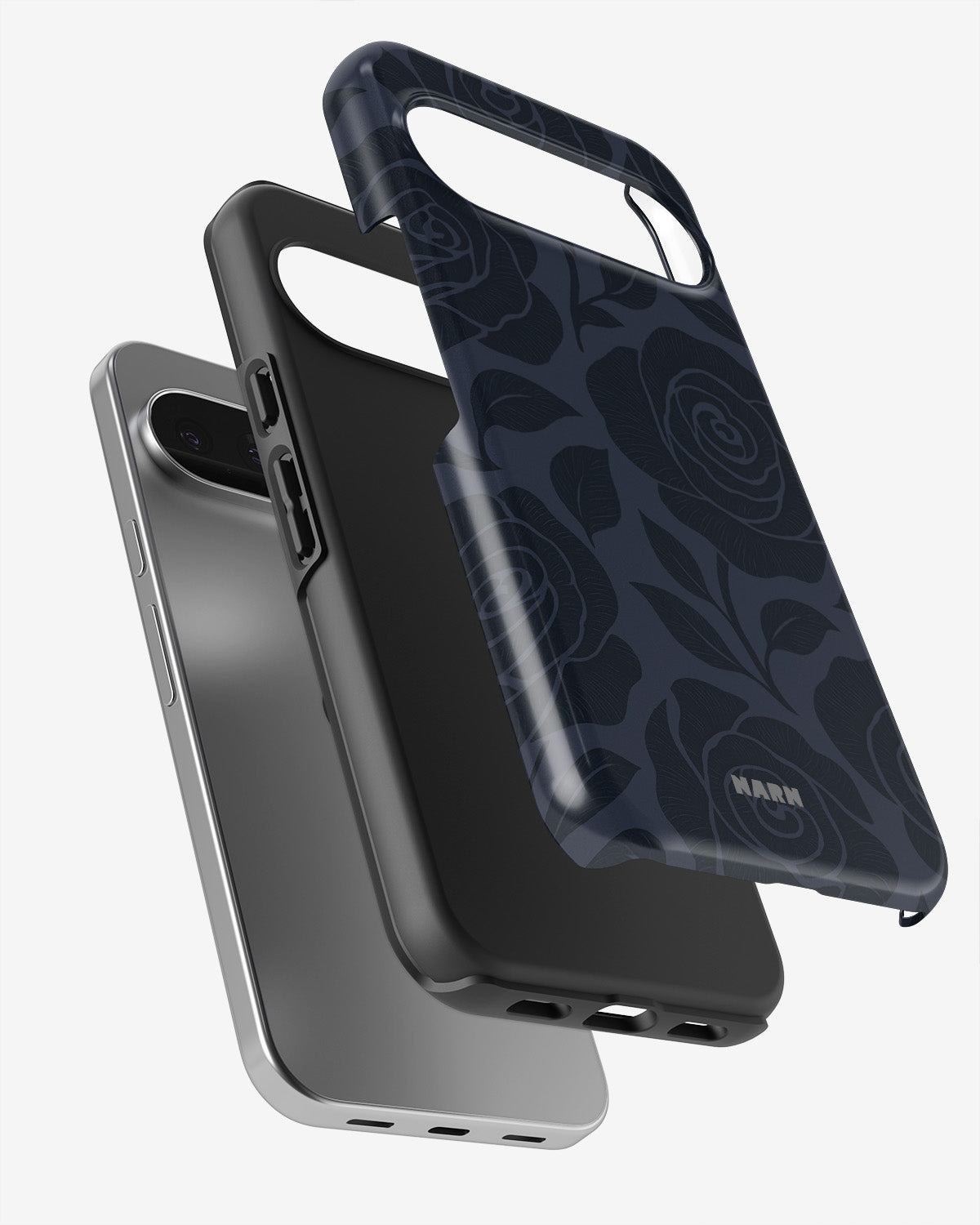 Google Pixel 9 Pro Tough Case – Midnight Rose - View 3