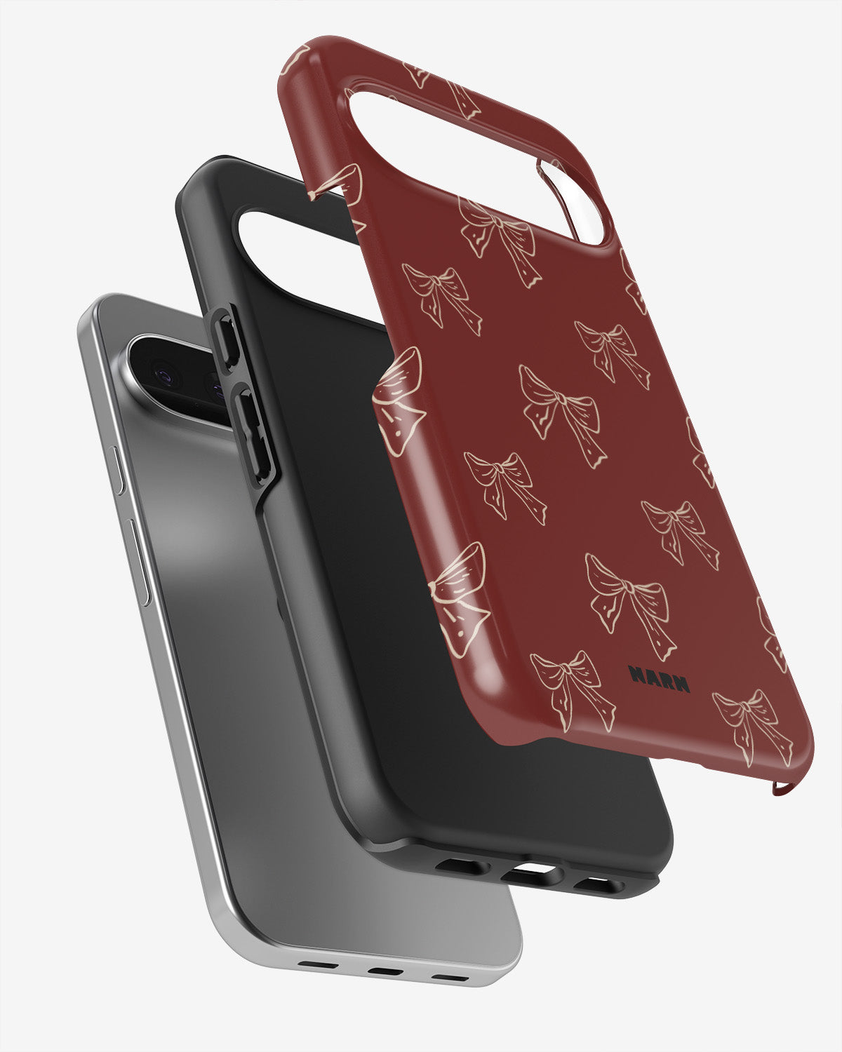 Google Pixel 9 Pro Tough Case – Cherry Bows - View 3