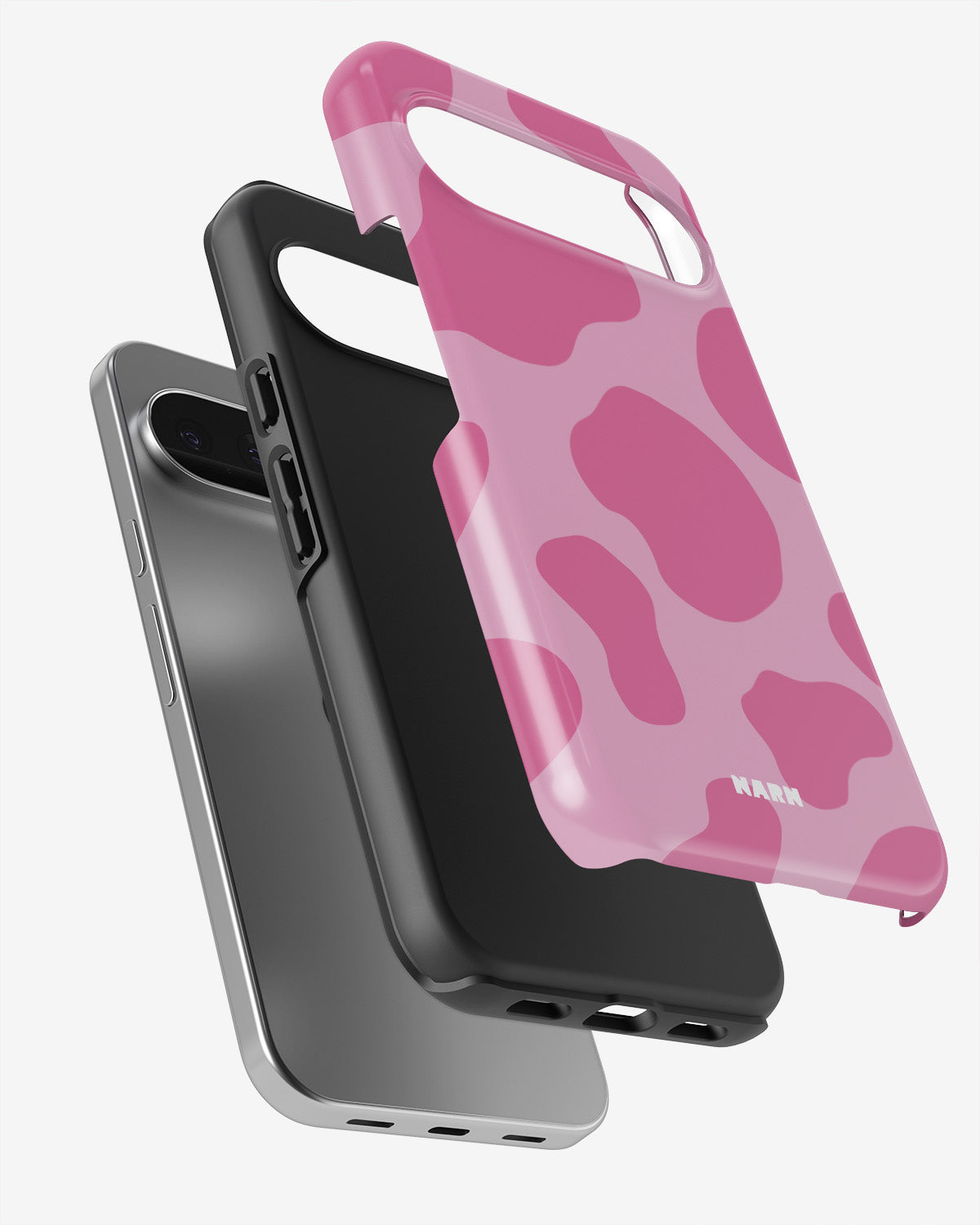Google Pixel 9 Pro Tough Case – Pink Moo - View 3
