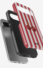 Google Pixel 9 Pro Tough Case – Cherry Stripes - View 3