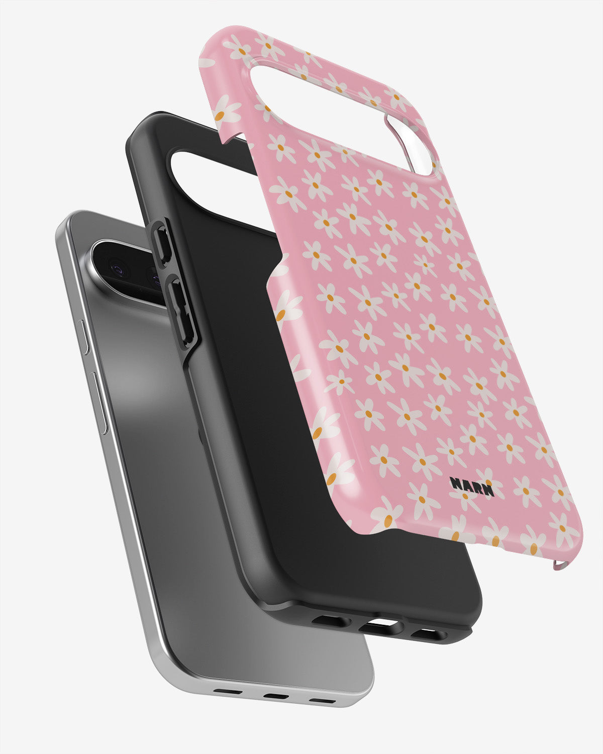 Google Pixel 9 Pro Tough Case – Pink Daisy - View 3