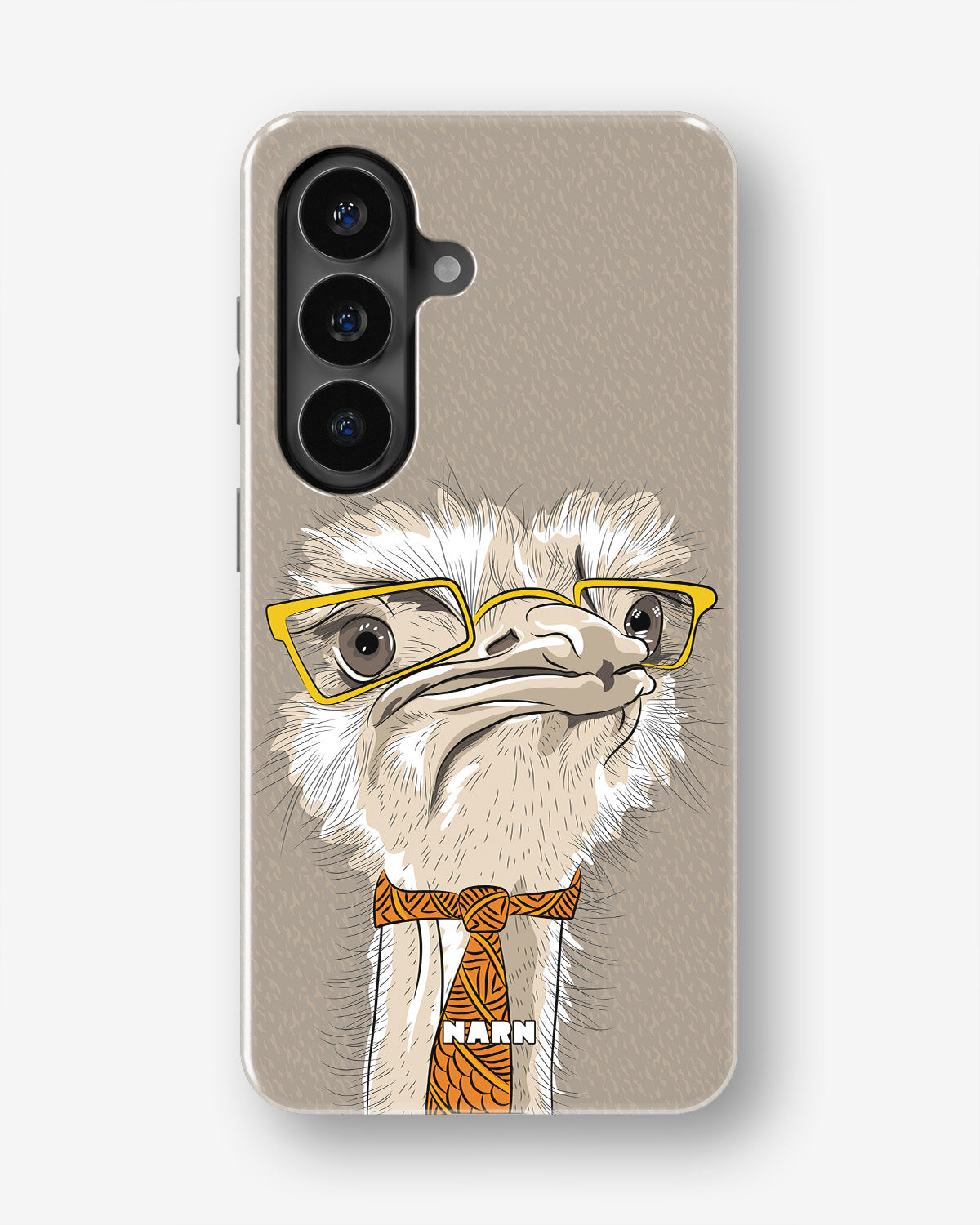 Samsung Galaxy A34 5G Tough Case – Hipster Ostrich - View 1