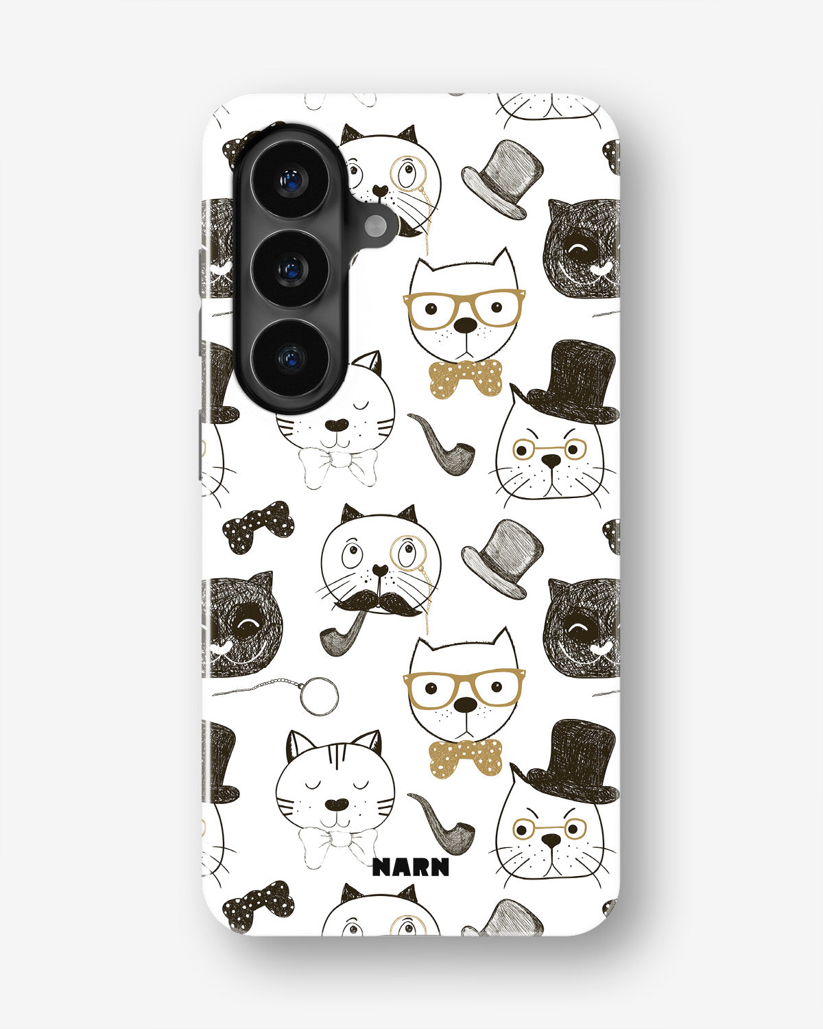 Samsung Galaxy A34 5G Tough Case – Cartoon Cats - View 1