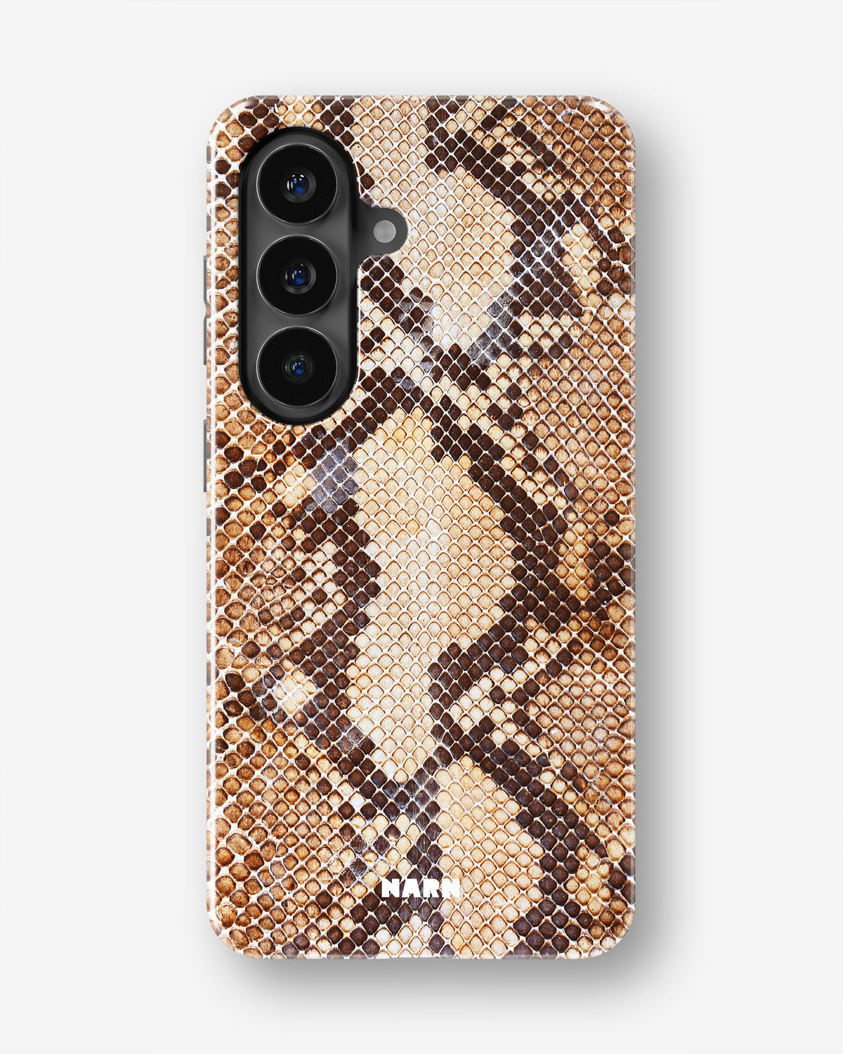Samsung Galaxy A34 5G Tough Case – Brown Snakeskin - View 1