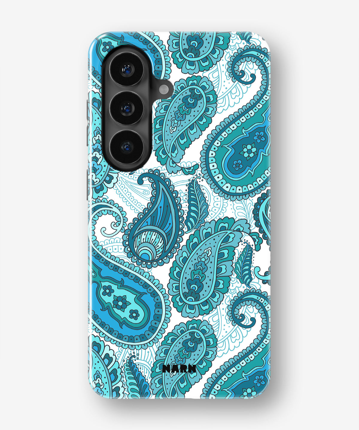 Samsung Galaxy A34 5G Tough Case – Turquoise Paisley - View 1