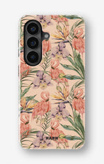 Samsung Galaxy A34 5G Tough Case – Flamingos & Flowers - View 1