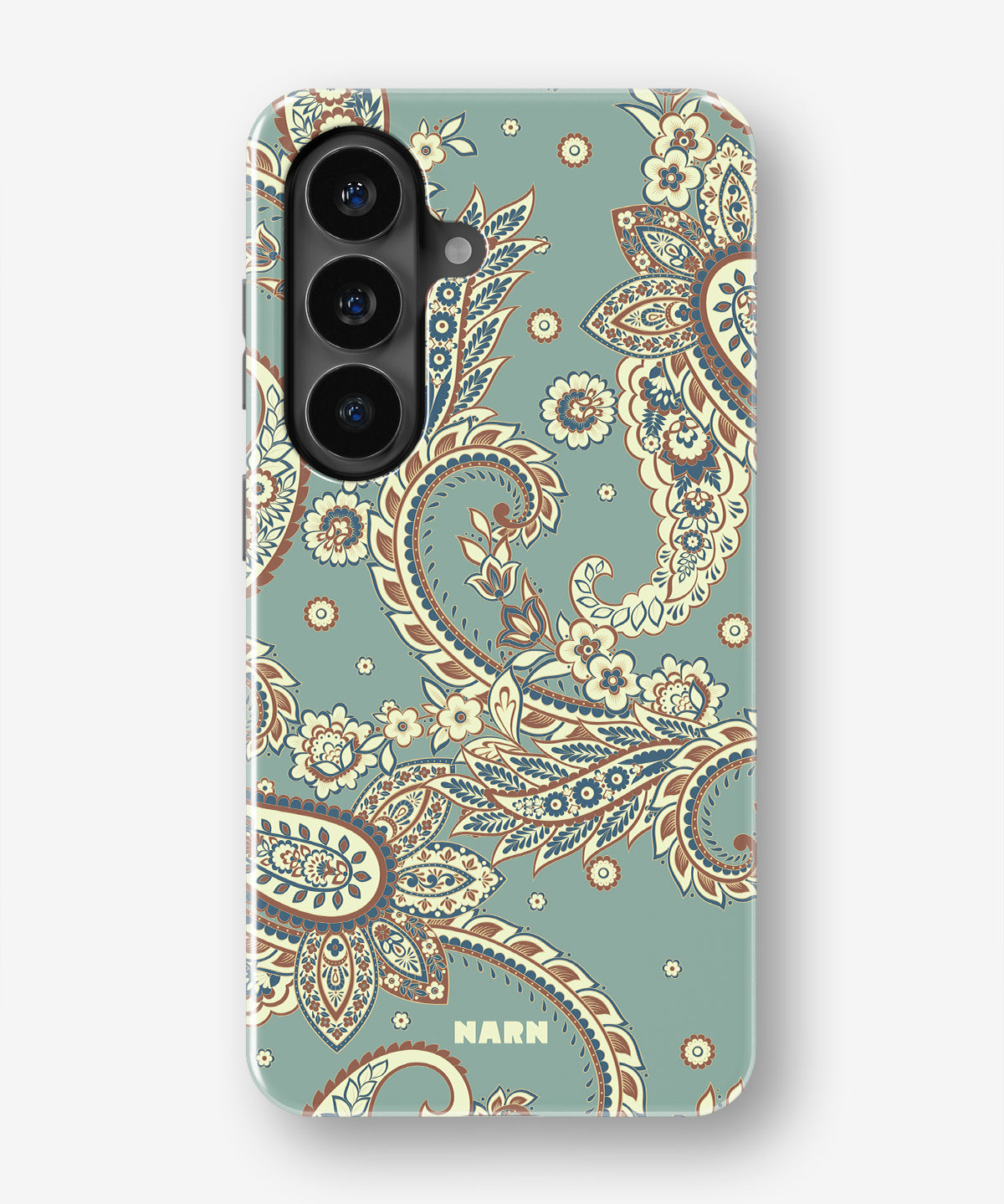 Samsung Galaxy A34 5G Tough Case – Paisley Green - View 1