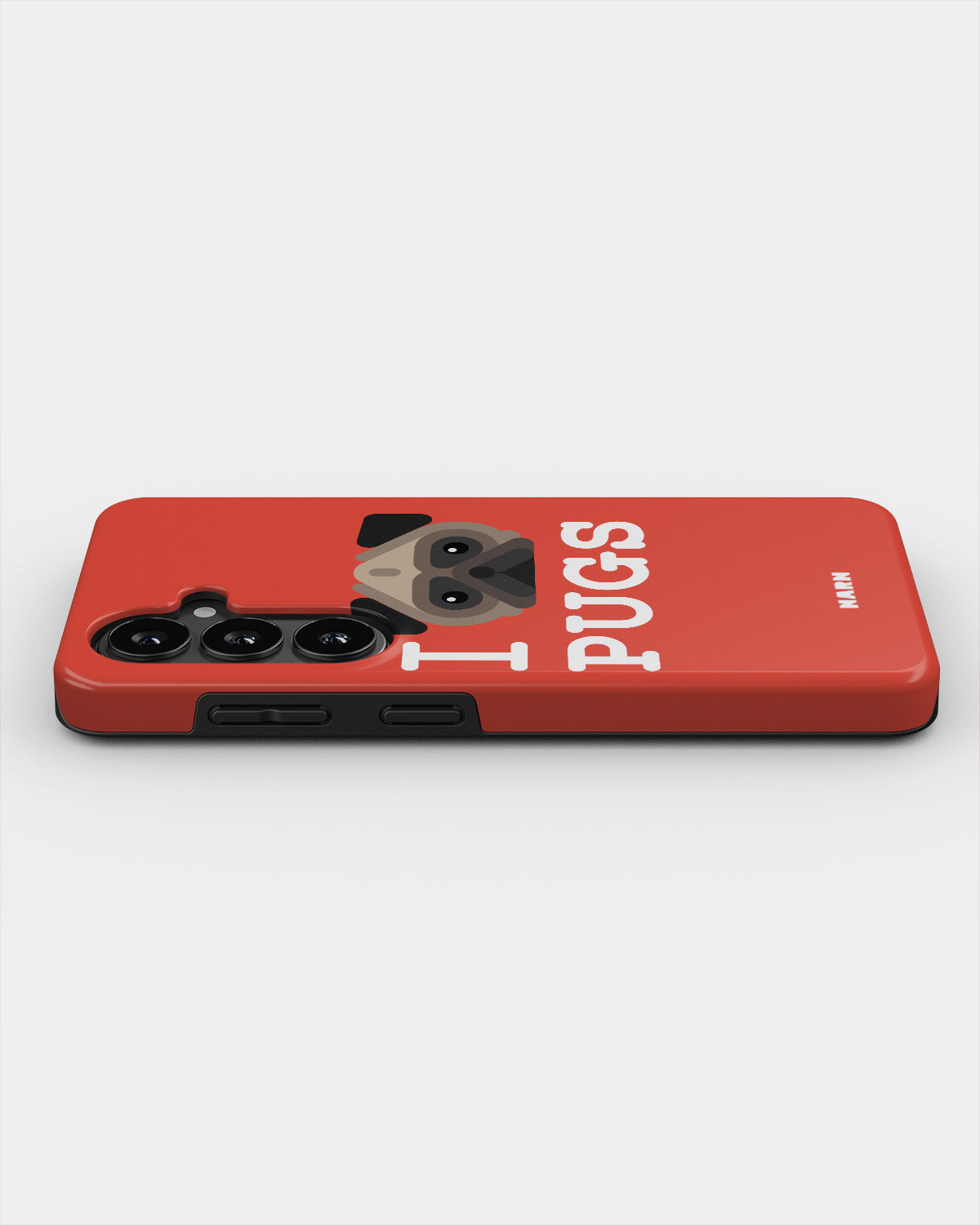 Samsung Galaxy A34 5G Tough Case – I Love Pugs - View 2
