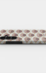 Samsung Galaxy A34 5G Tough Case – Pink Marble Waves - View 2