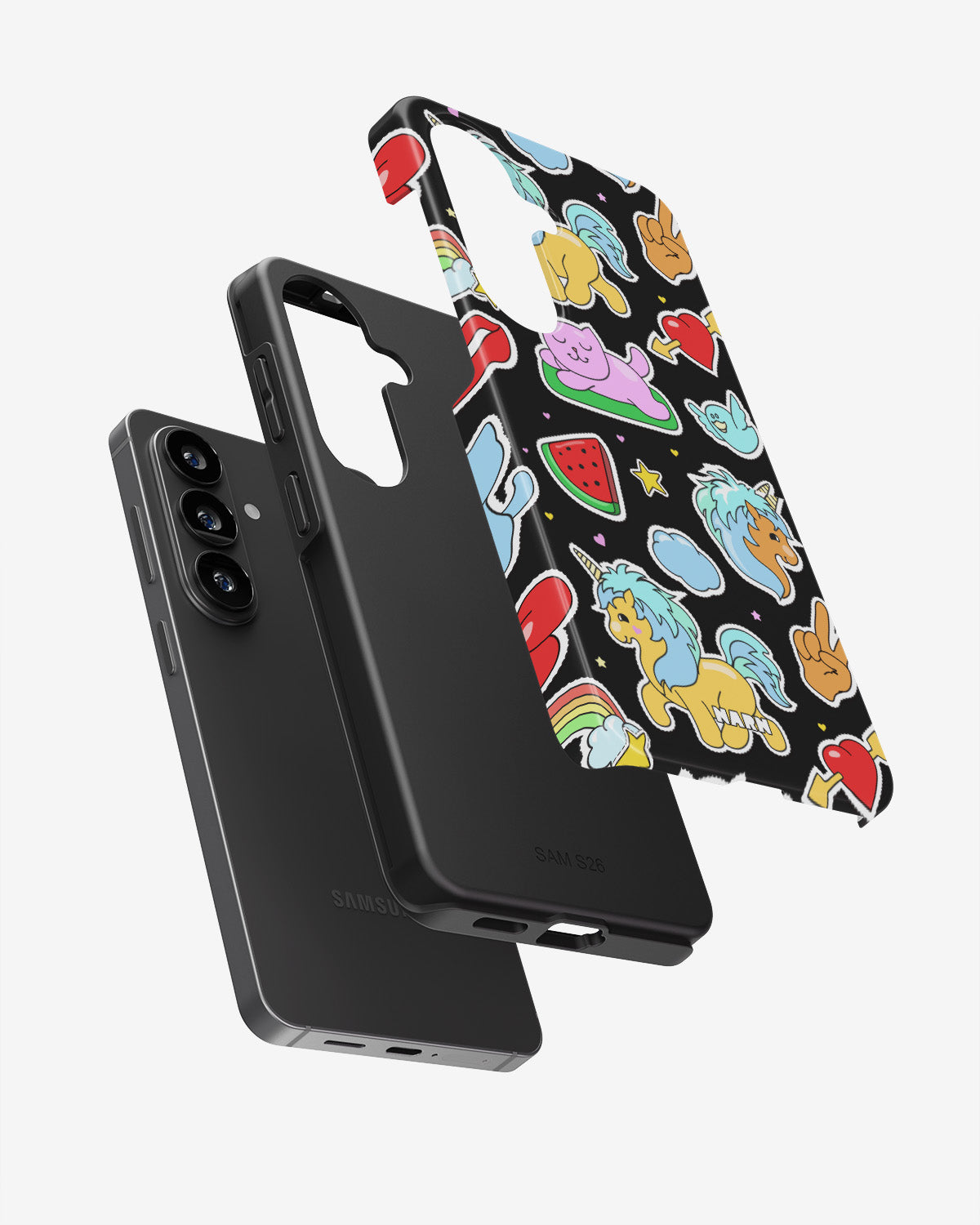 Samsung Galaxy A34 5G Tough Case – Cute Stickers - View 3