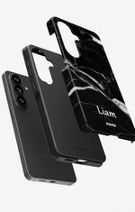 Samsung Galaxy A34 5G Tough Case – Custom - Black Marble - View 3