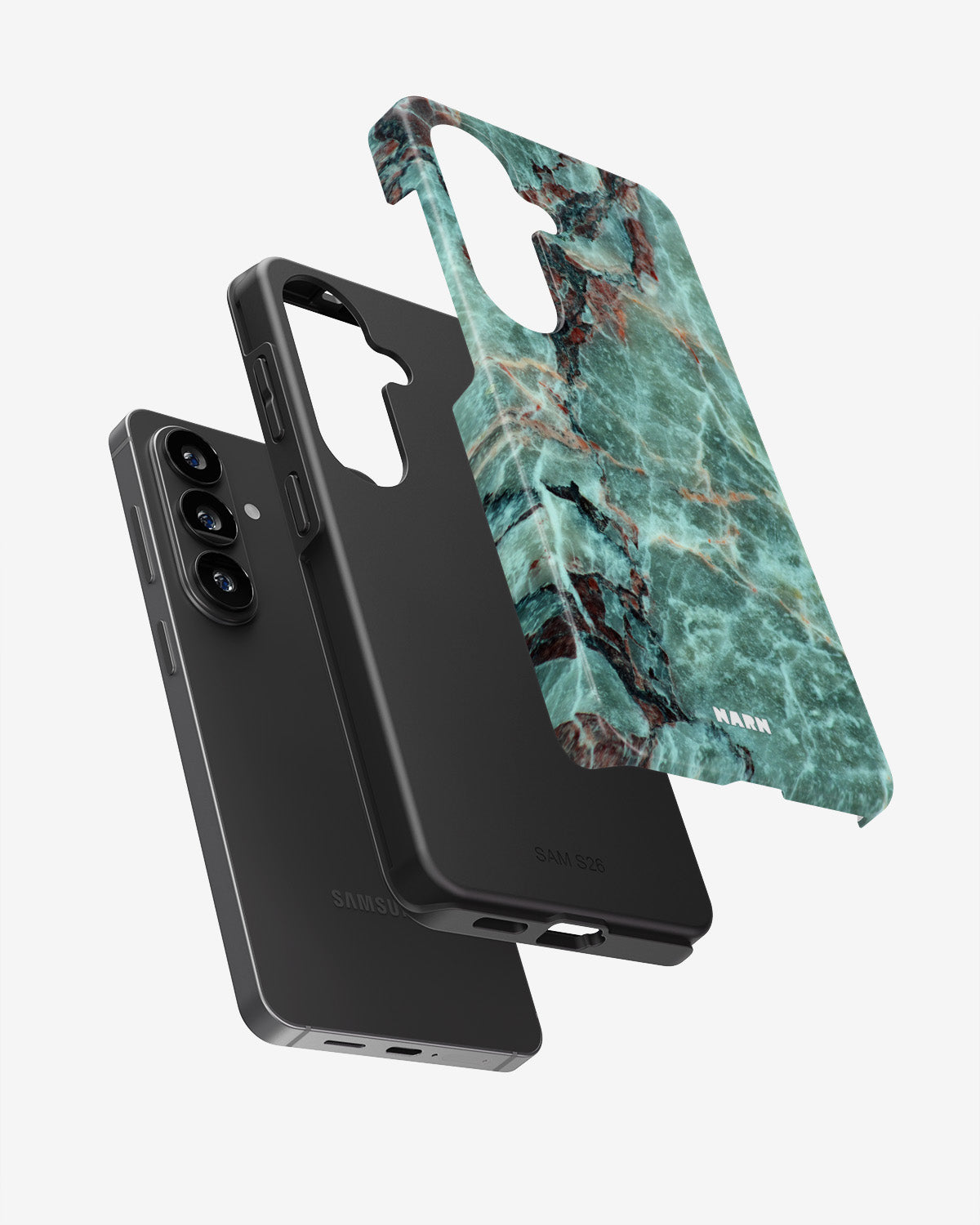 Samsung Galaxy A34 5G Tough Case – Green Marble - View 3