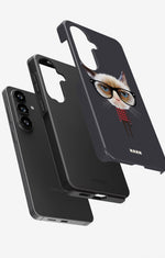 Samsung Galaxy A34 5G Tough Case – Hipster Cat - View 3