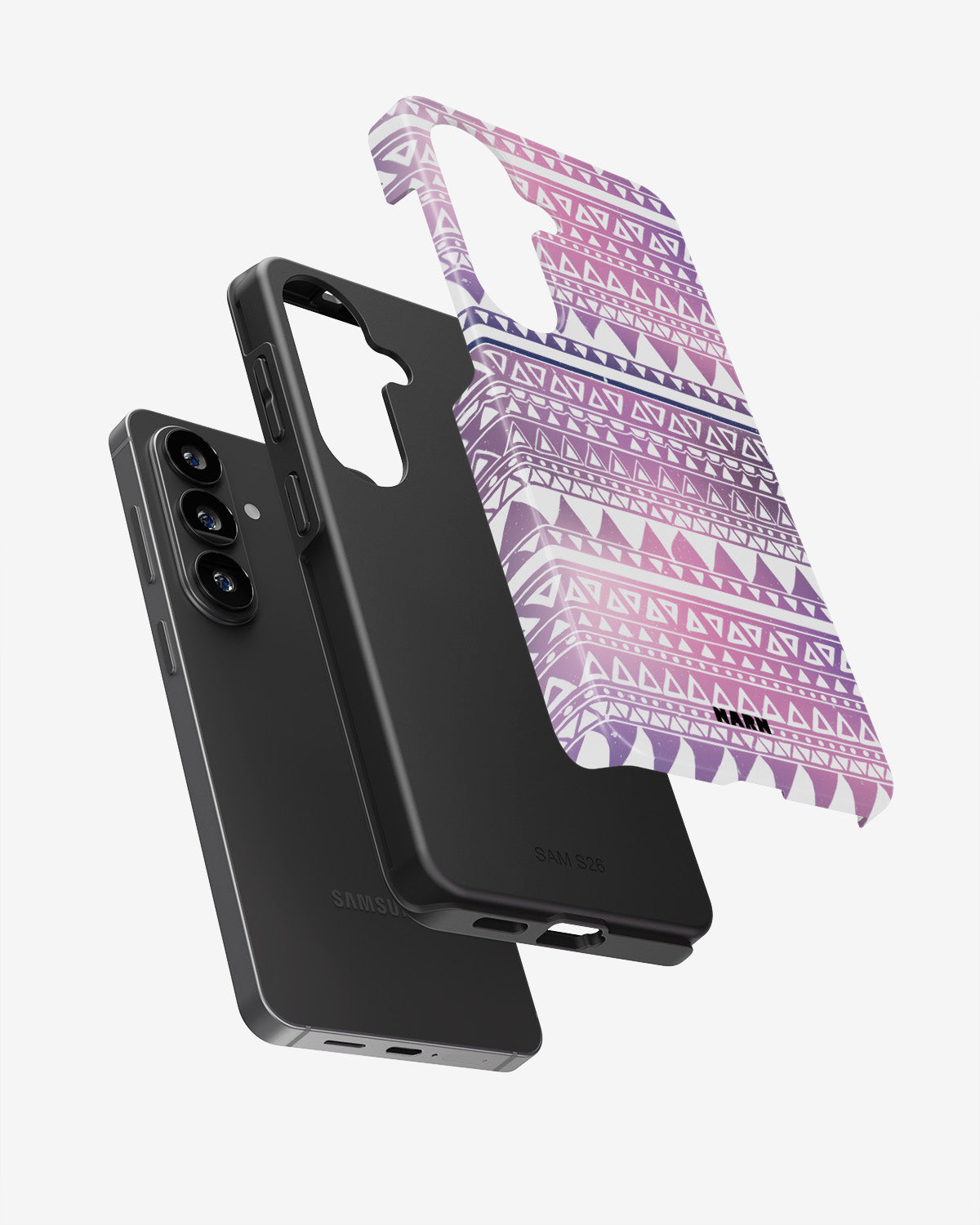 Samsung Galaxy A34 5G Tough Case – Purple Aztec - View 3