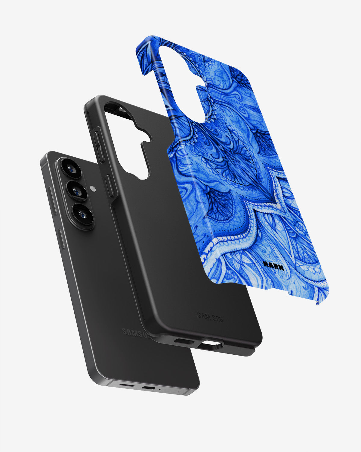 Samsung Galaxy A34 5G Tough Case – Blue Vintage - View 3