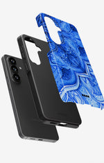 Samsung Galaxy A34 5G Tough Case – Blue Vintage - View 3