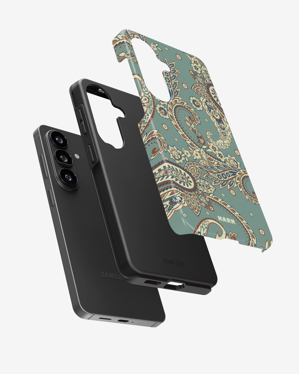 Samsung Galaxy A34 5G Tough Case – Paisley Green - View 3