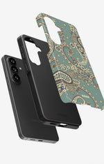 Samsung Galaxy A34 5G Tough Case – Paisley Green - View 3