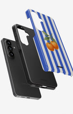Samsung Galaxy A34 5G Tough Case – Orange Stripes - View 3