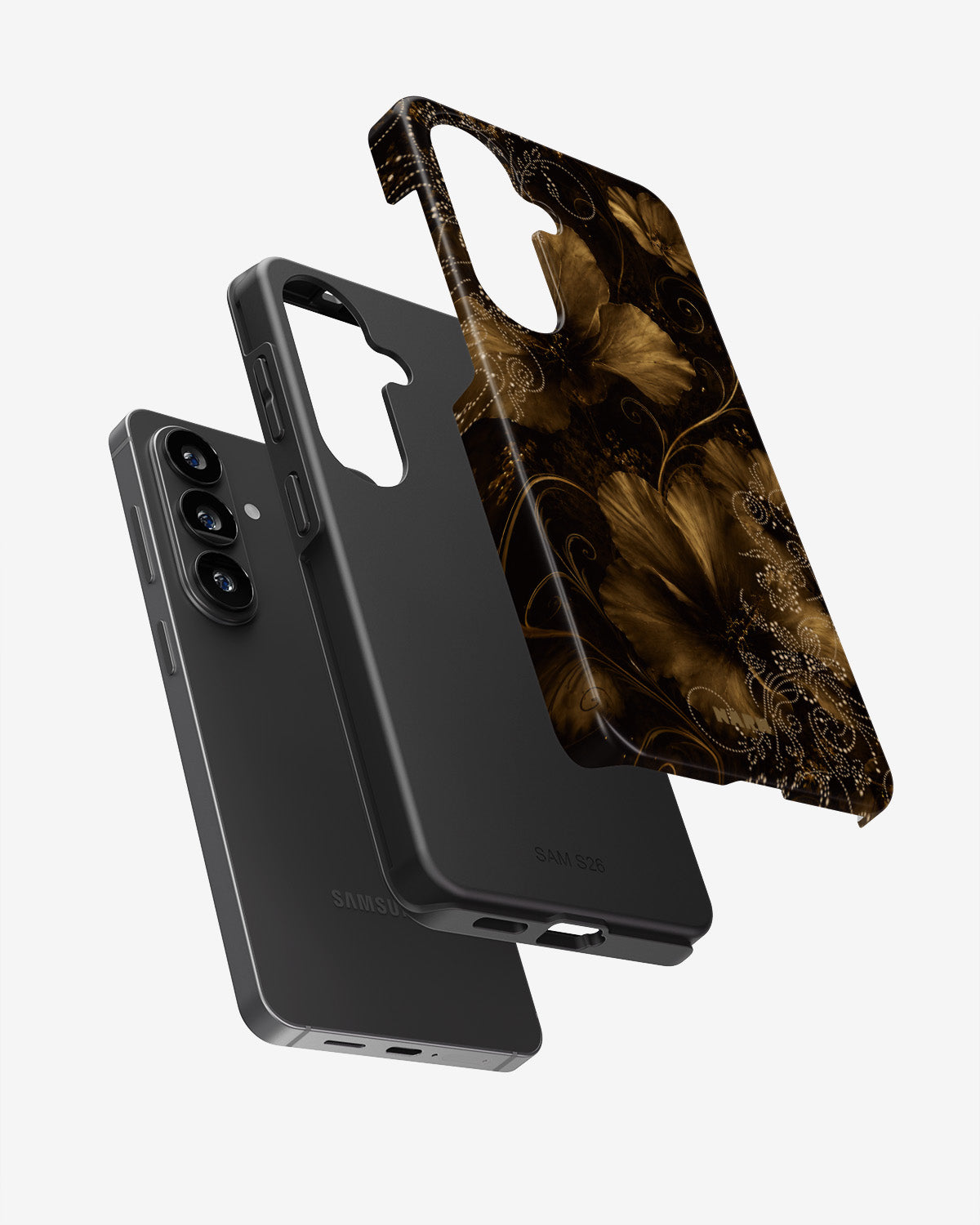 Samsung Galaxy A34 5G Tough Case – Bloom Noir - View 3