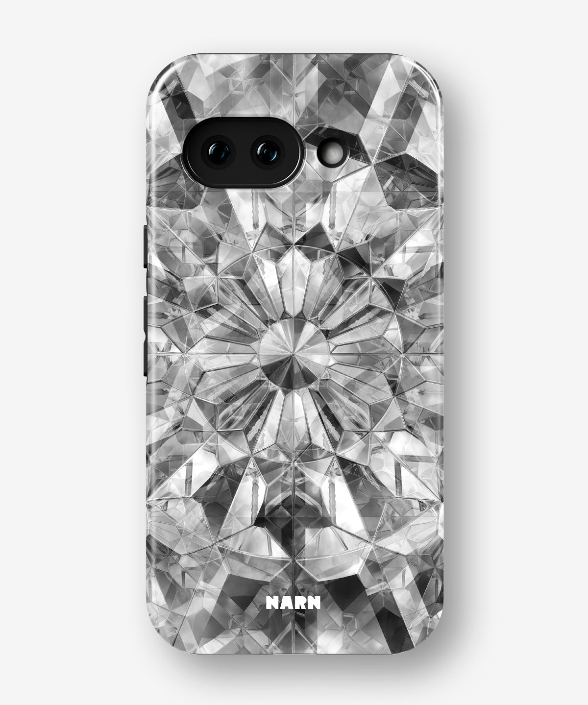 Google Pixel 10a Tough Case – Grey Crystals - View 1