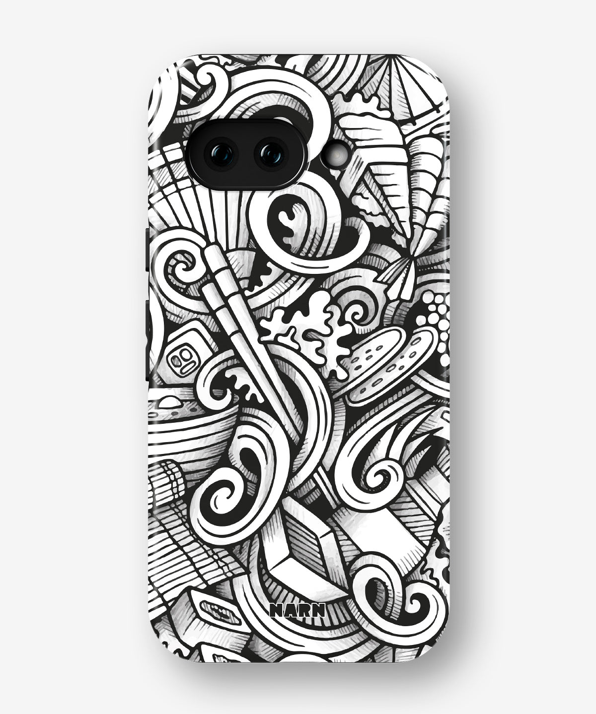 Google Pixel 10a Tough Case – Japanese Pattern - View 1