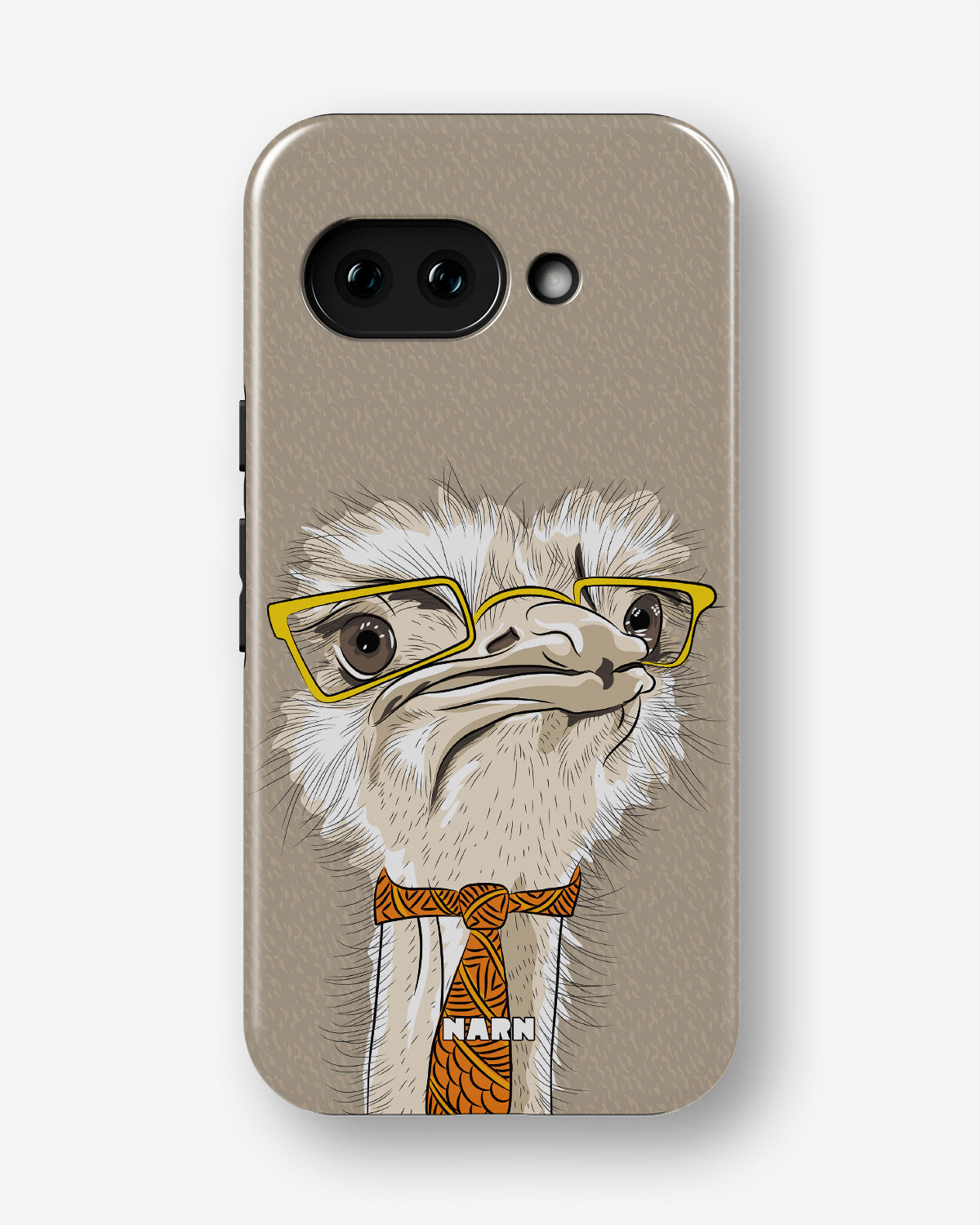 Google Pixel 10a Tough Case – Hipster Ostrich - View 1