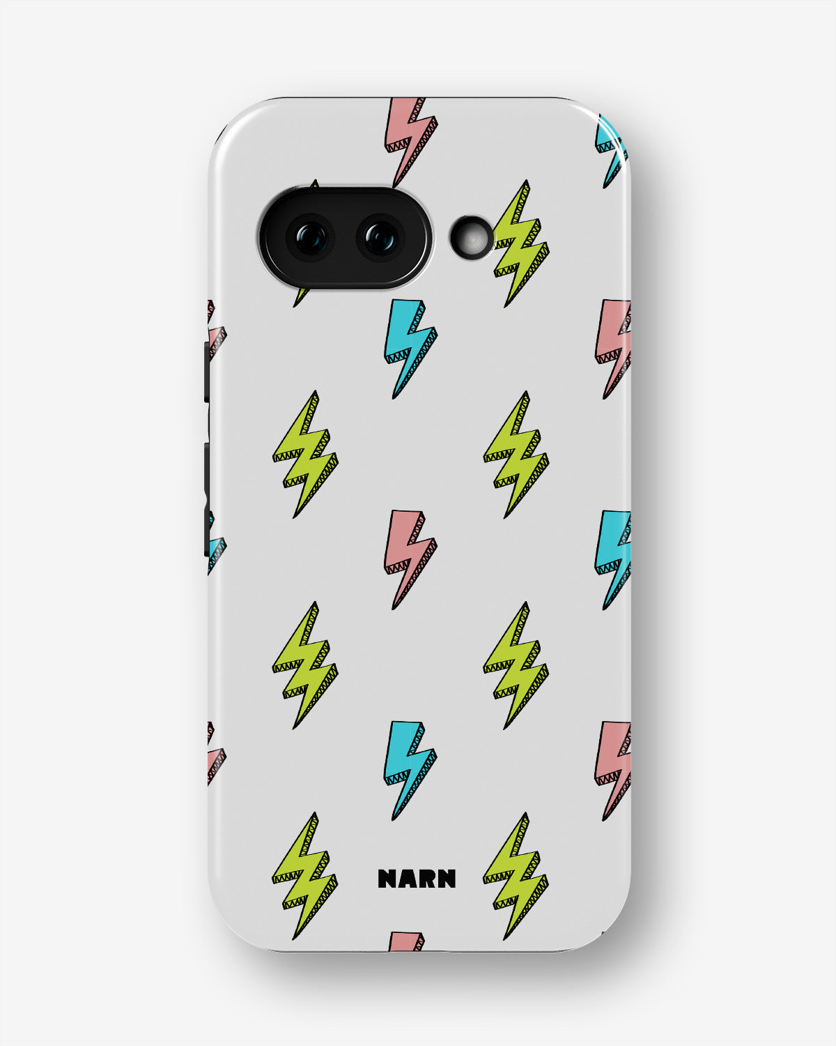 Google Pixel 10a Tough Case – Lightning Bolts - View 1