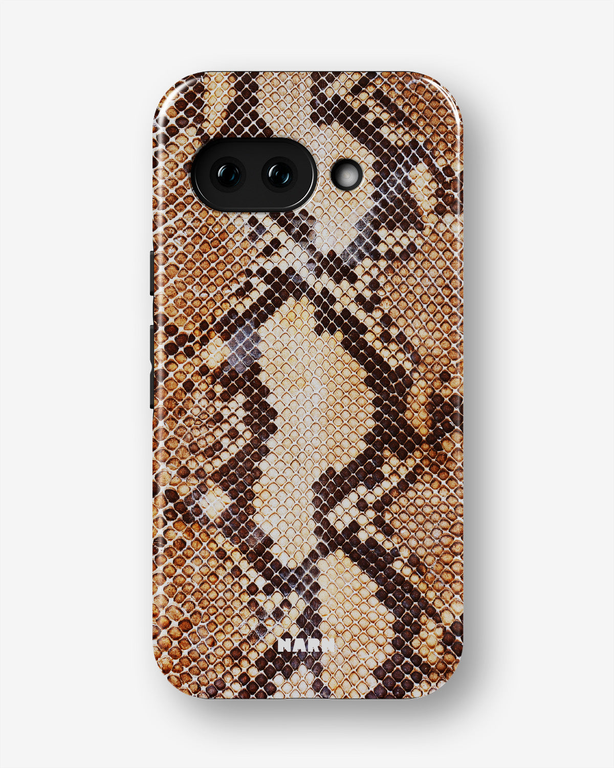 Google Pixel 10a Tough Case – Brown Snakeskin - View 1