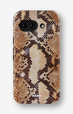 Google Pixel 10a Tough Case – Brown Snakeskin - View 1