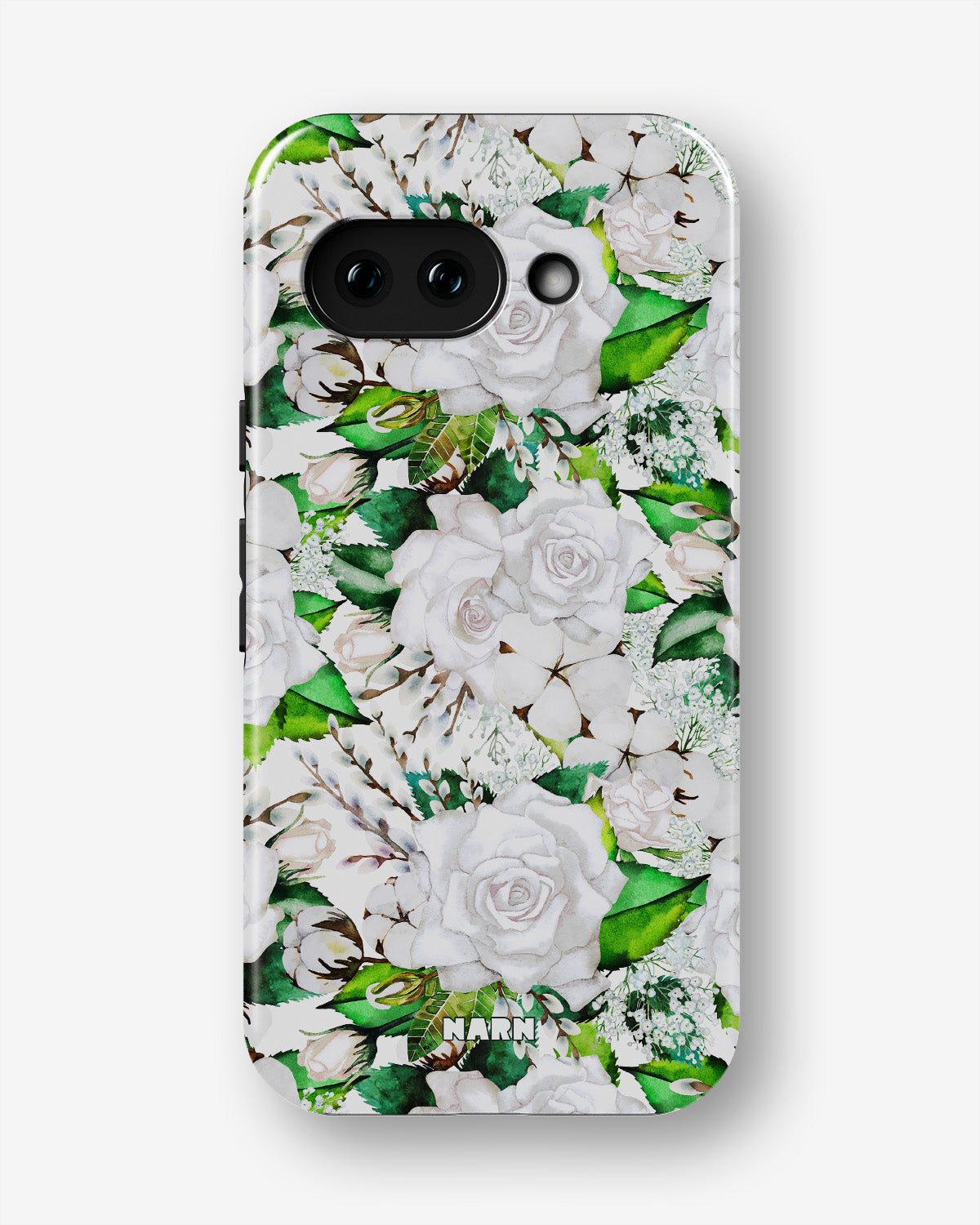 Google Pixel 10a Tough Case – White Bloom - View 1